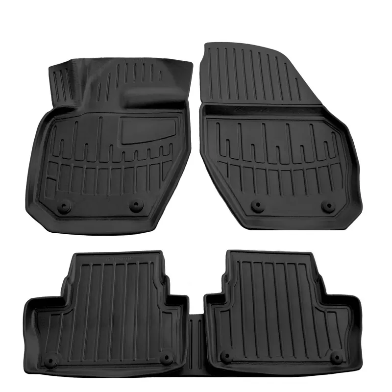 Gummimatten Auto für VOLVO XC60 (2008-2017), Set, 3D, passgenaue Autofußmatten Neu